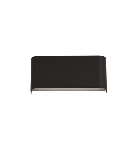 Aplique Match Box Aluminio hierro negro 2 bombillas 8cm