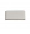 Match Box Aluminum wall light, white iron 2 bulbs 8cm