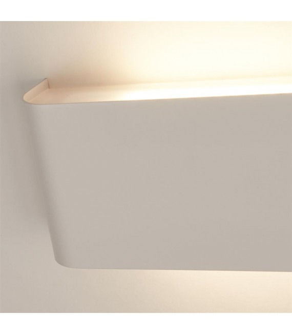 Match Box Aluminum wall light, white iron 2 bulbs 8cm