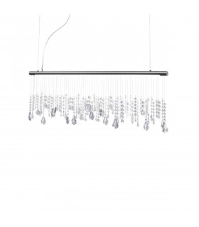 Lampada a sospensione Stretta Cromo nero 1 lampadina 44cm