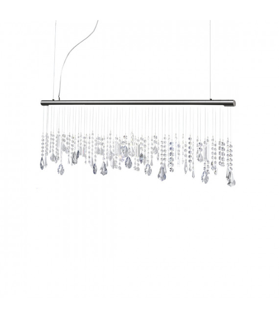 Stretta Pendelleuchte Schwarz Chrom 1 Glühbirne 44cm