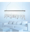 Stretta pendant lamp Black chrome 1 bulb 44cm