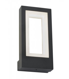Applique moderne Berlin Plastique,moulage Aluminium en métal Opale blanc,gris