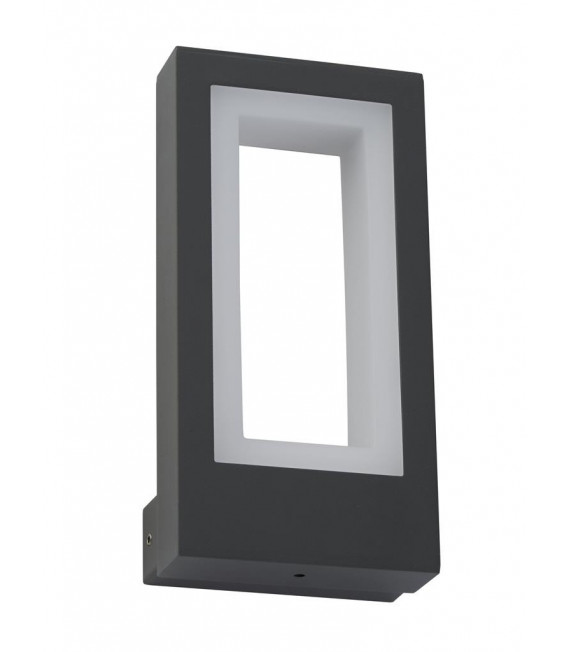 Modern wall lamp Berlin Plastic, Aluminum molding in metal Opal white, gray