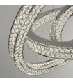 Plafonnier LED intégré Bands Verre,acier inoxydable,acier doux Chrome,Transparent