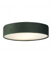 Ceiling light Drum 3 bulbs Plastic, velvet, mild steel white, green, gel