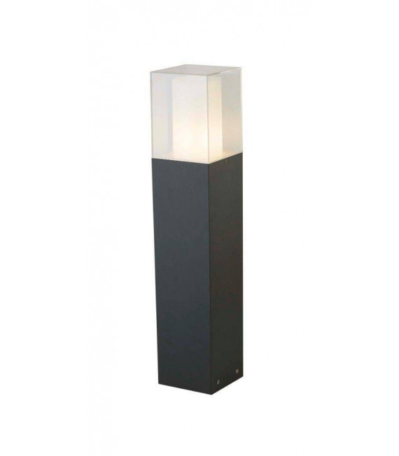 Paletto da esterno da giardino In fusione di alluminio Grigio scuro 1 lampadina 45cm