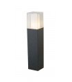 Outdoor garden bollard Cast aluminum Dark gray 1 bulb 45cm