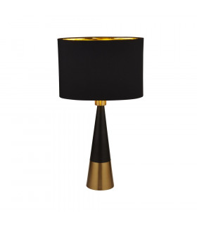 Lámpara de mesa Table Acero dulce Negro mate 1 bombilla 58cm
