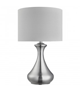 Table lamp Touch Satin silver 1 bulb 40cm