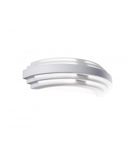 Stiegel white plaster wall lamp 1 bulb 8cm