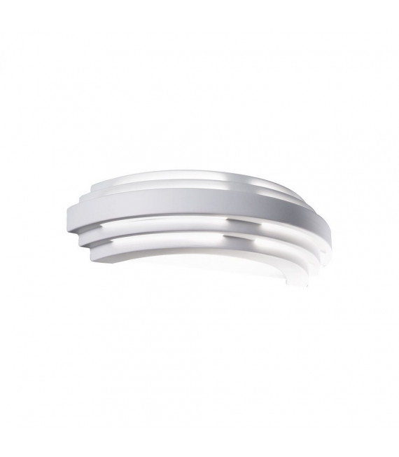 Stiegel applique in gesso bianco 1 lampadina 8cm