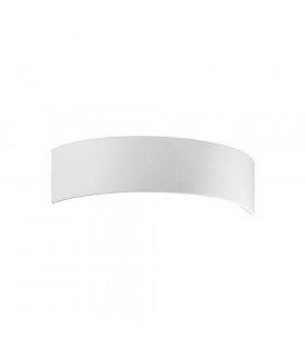 Applique en plâtre Arco blanc 1 ampoule 10cm