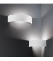 Arco white plaster wall light 1 bulb 10cm