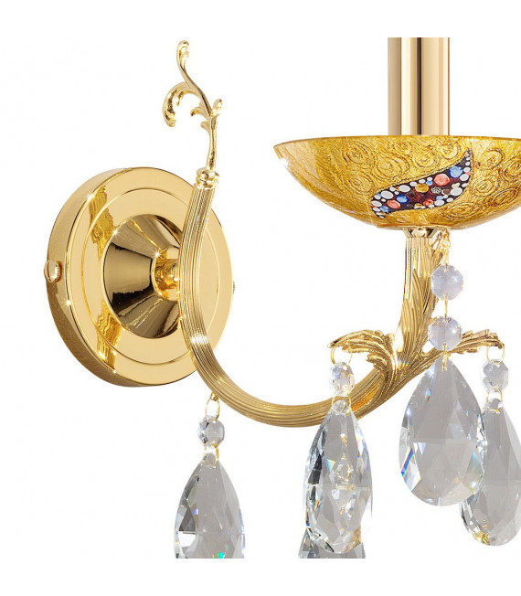 Aplique Victoria Oro 24 kilates 1 bombilla 20cm