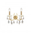 Wall light Victoria 24 carats gold 2 bulbs 20cm