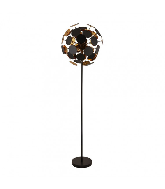 Floor lamp Discus Black Plastic 4 bulbs 162cm