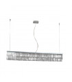 Prisma Chrome pendant light 10 bulbs 28cm