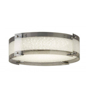 Plafoniera Shelby Steel Chrome 1 lampadina 14cm