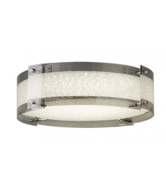 Plafonnier Shelby Acier Chrome 1 ampoule 14cm
