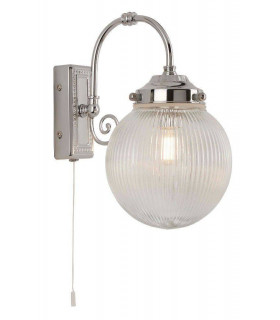 Applique de salle de bains Belvue Acier Chrome 1 ampoule 27cm