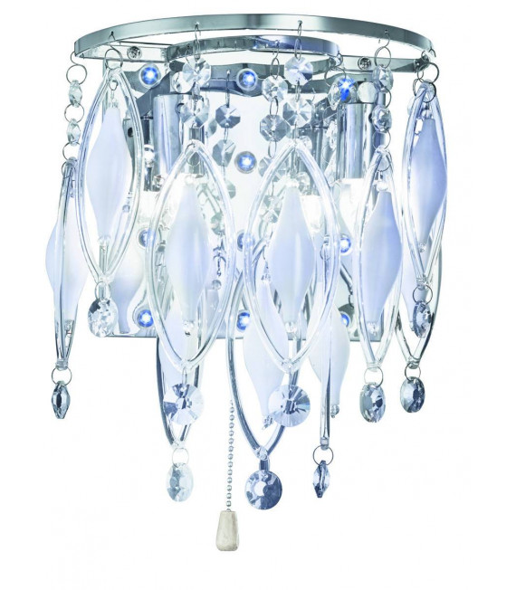Design wall light Spindle Chrome 2 bulbs 25cm