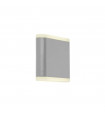 Applique de jardin Stratford Aluminium moulé blanc gris 2 ampoules 11cm