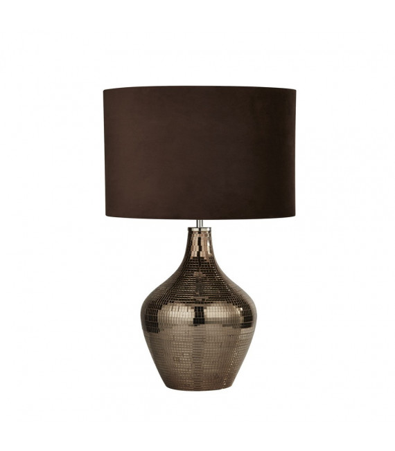 Lampada da tavolo Tavolo Mild Steel Smoked 1 lampadina 53,5 cm