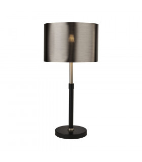 Table lamp Table Mild steel Matt black 1 bulb 61.5cm