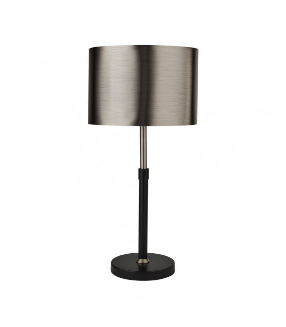 Lampada da tavolo Tavolo Acciaio dolce Nero opaco 1 lampadina 61,5 cm