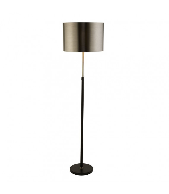 Floor lamp Mild steel Matte black 1 bulb 115cm