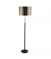 Floor lamp Mild steel Matte black 1 bulb 115cm