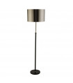 Floor lamp Mild steel Matte black 1 bulb 115cm