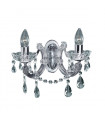 Applique murale Marie Therese Cristal de verre Chrome 2 ampoules 20cm