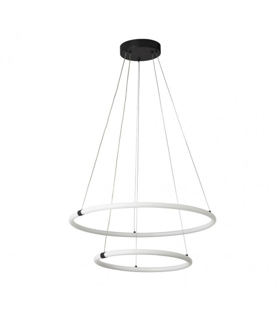 Revolve Plafoniera a LED integrata Acrilico, acciaio dolce bianco, nero opaco