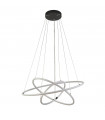 Plafonnier LED intégré Revolve Acrylique,acier doux blanc,Noir mat