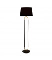 Floor lamp Jazz Plastic, velvet, mild steel Black, satin brass, Black 1 bulb 139.5cm