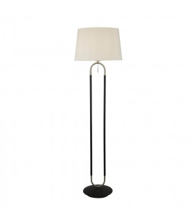 Stehleuchte Jazz Plastic, Velvet, Baustahl Satinsilber, Weiß, Schwarz 1 Glühbirne 139,5cm