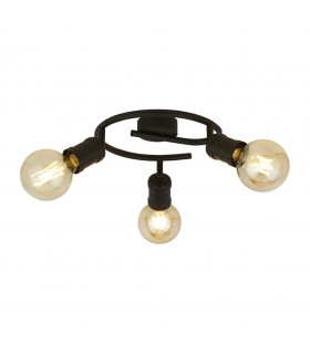 Plafonnier Dance 3 ampoules Acier doux Noir,sabNoir