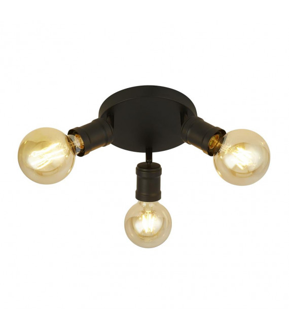 Spot Dance Lámpara de techo de 3 luces Acero dulce Negro,sabBlack