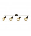 Dance spot bar 4 bulbs Mild steel Black,sabBlack