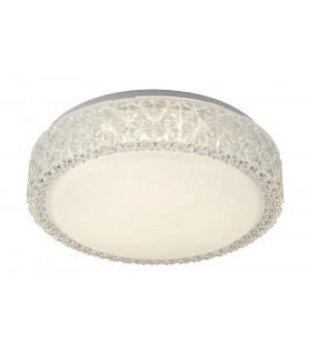 Flush ceiling light White steel 1 bulb 9cm