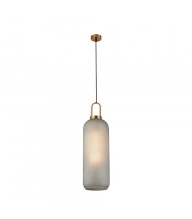 Suspension design Pipette Verre,acier doux Laiton,verre acide 1 ampoule 53,5cm
