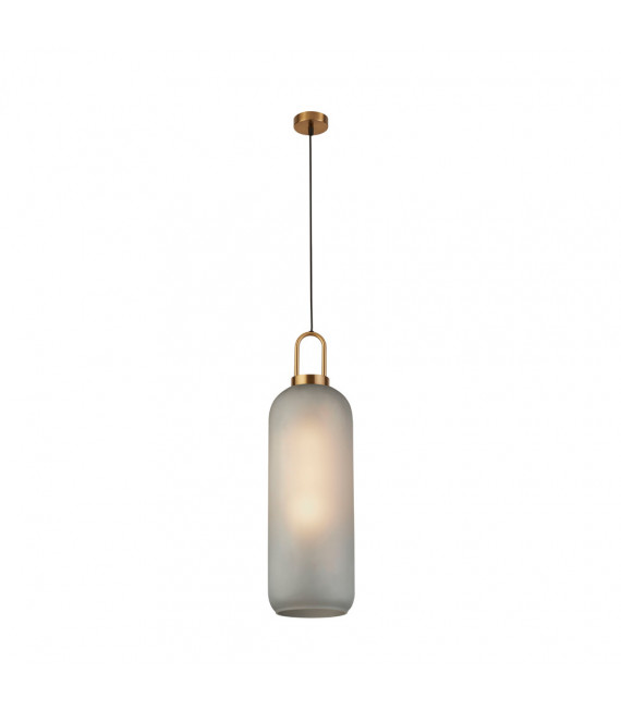 Colgante de diseño Pipeta Vidrio, acero dulce Latón, vidrio ácido 1 bombilla 53,5 cm