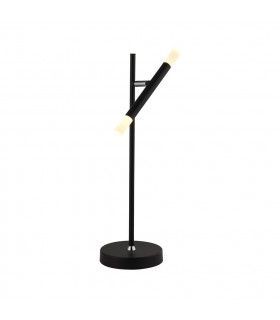 Bacchette lampada a LED integrata Acrilico, acciaio dolce Cromo, Nero opaco, satinato 1 lampadina 48,5 cm