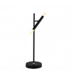 Lampe LED intégré Wands Acrylique,acier doux Chrome,Noir mat,givré 1 ampoule 48,5cm