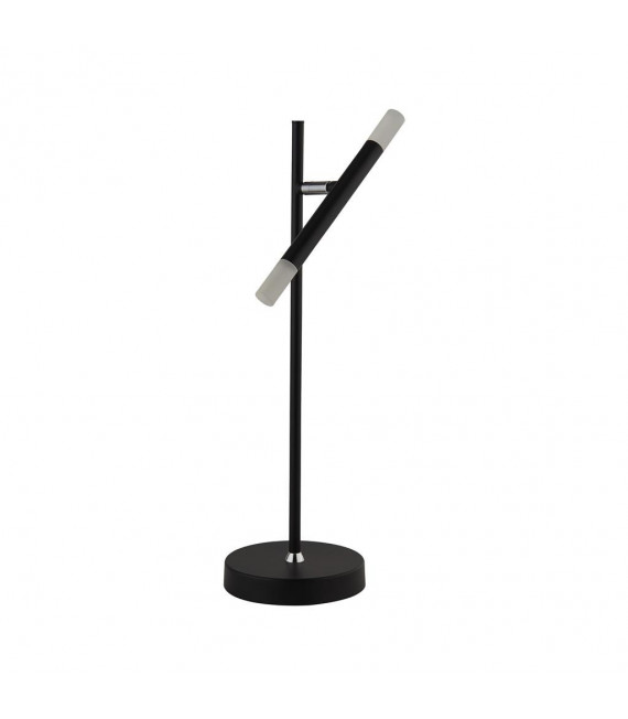 Stäbe integrierte LED-Lampe Acryl, Baustahl Chrom, Mattschwarz, mattiert 1 Glühbirne 48,5 cm