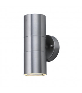 Lampada da giardino costiera Vetro, acciaio inossidabile Acciaio inossidabile 2 lampadine 16,3 cm