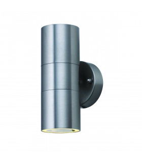 Applique da giardino Led Outdoor Vetro Alluminio 2 lampadine 16cm