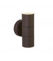 Applique de jardin Metro Verre,acier inoxydable Brun rouille 2 ampoules 16cm